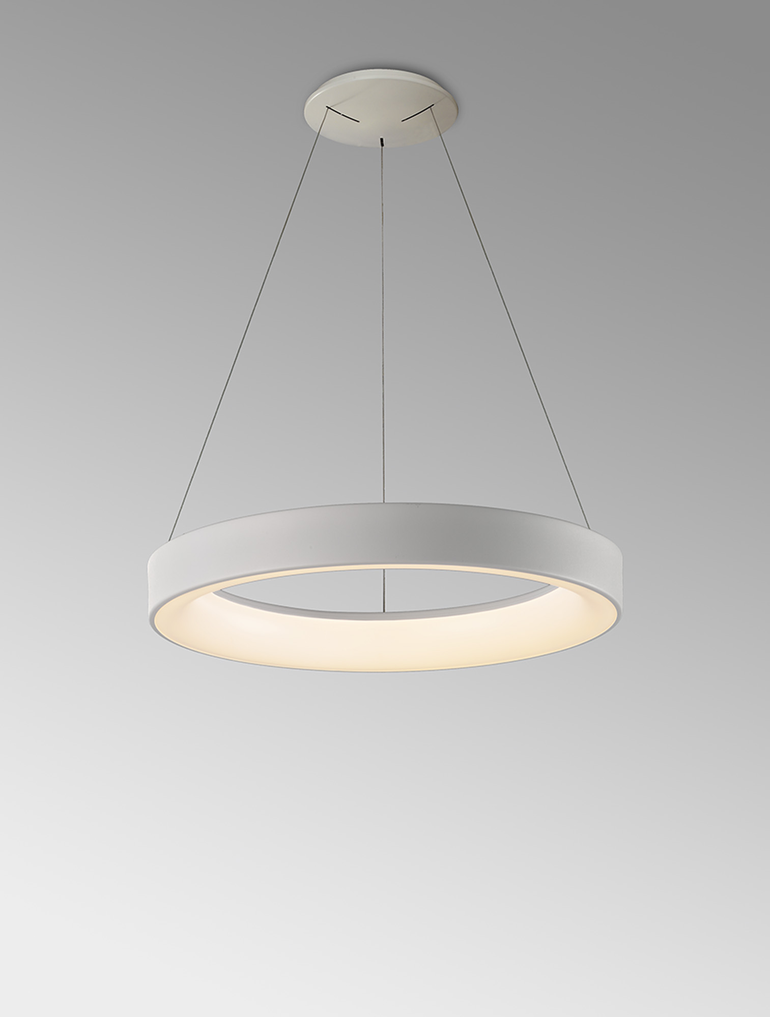 Niseko II White Ceiling Lights Mantra Ring Pendants